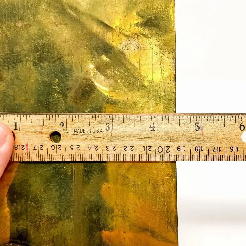 Antique Art Nouveau Brass Picture Frame Rose Floral Whiplash Easel c1900